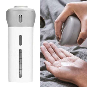 4 In 1 Lotion Shampoo Gel Travel Dispenser Gray