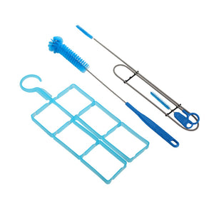 4 In 1 Water Hydration Bladder Tube Cleaner Cleaning Brush Kit For Outdoor Bag Packs Blue