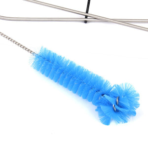 4 In 1 Water Hydration Bladder Tube Cleaner Cleaning Brush Kit For Outdoor Bag Packs Blue