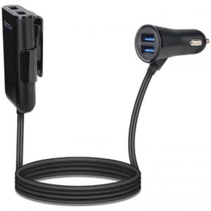 4 Usb Car Qc3.0 Multifunction Power Charger Black