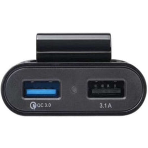 4 Usb Car Qc3.0 Multifunction Power Charger Black