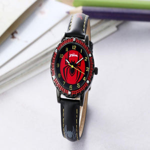 Children Spiderman Quartz Watch Luminous Pointer Boys Wristwatch For Kids