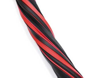 Black Red Flogger Spanking Toy Impact Play Bondage Kink Bdsm Fetish Restraints