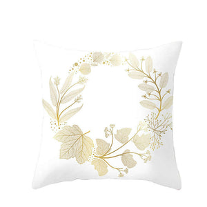 45 X 45Cm Gold Leaf Cushion Cover