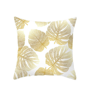 45 X 45Cm Gold Leaf Cushion Cover