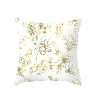 45 X 45Cm Gold Leaf Cushion Cover