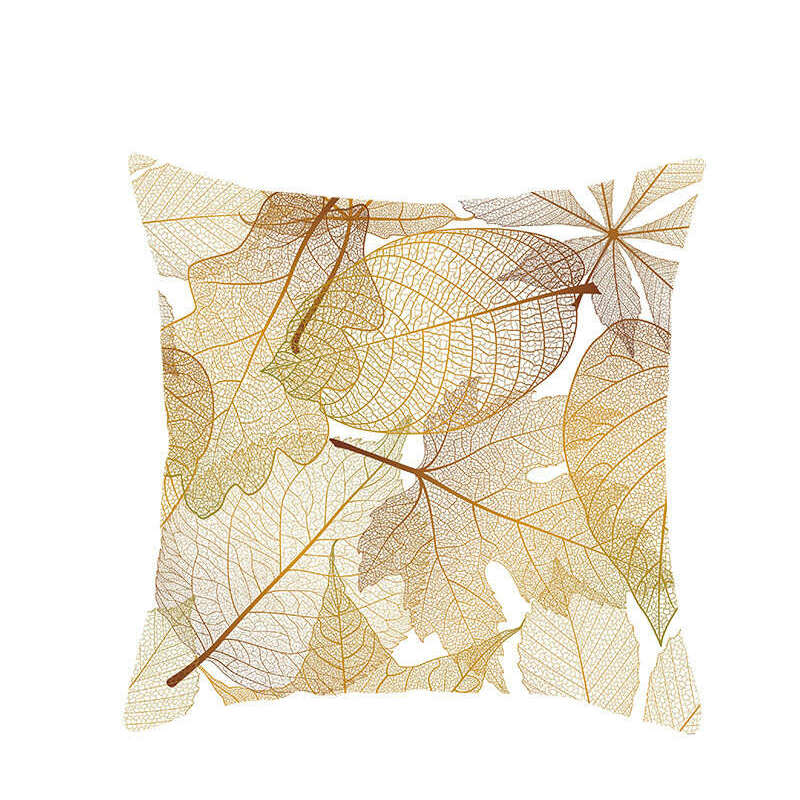 45 X 45Cm Gold Leaf Cushion Cover