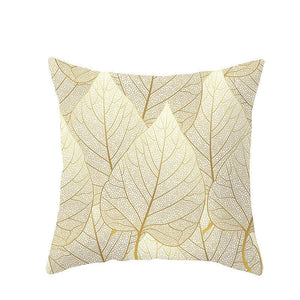 45 X 45Cm Gold Leaf Cushion Cover