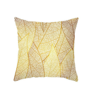 45 X 45Cm Gold Leaf Cushion Cover