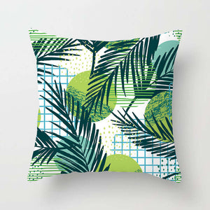 45 X 45Cm Stylish Tropical Green Red Yellow Pineapple Cushion Cover