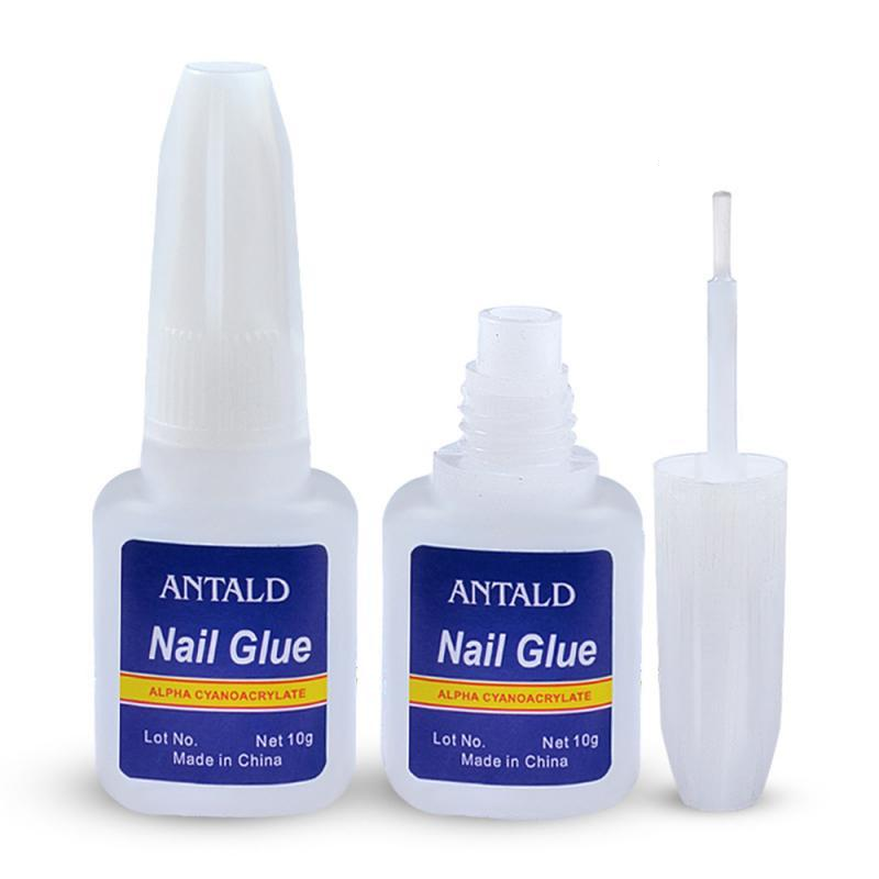 10 Gram Blue Bottle With Brush Nail Glue For Easy Application And Firm Bonding