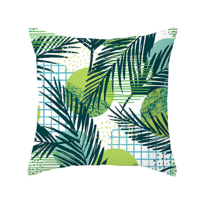 45 X 45Cm Stylish Tropical Green Red Yellow Pineapple Cushion Cover