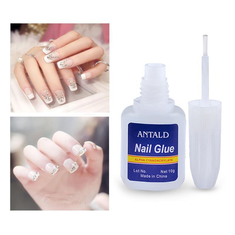 10 Gram Blue Bottle With Brush Nail Glue For Easy Application And Firm Bonding