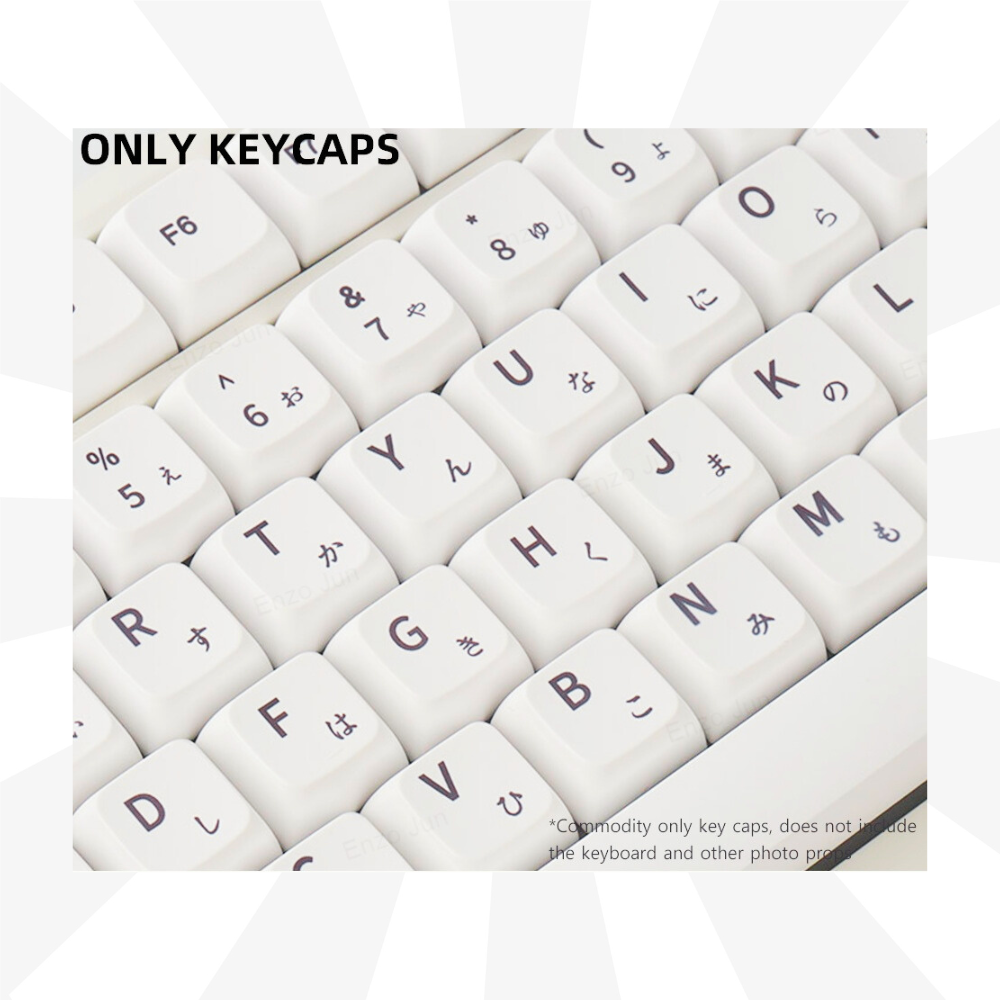Keycap Keyboard Grey 127 English Keys Minimalist Customized Heat Sublimation