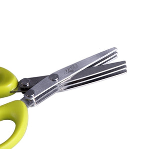 Multifunctional Layer Green Onion Scissors Stainless Steel Kitchen Gadgets