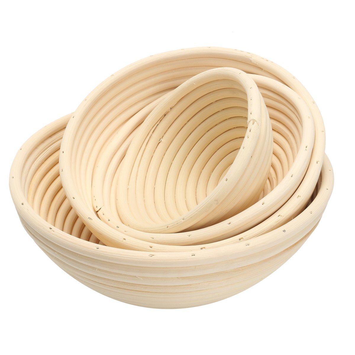 Round Banneton Brotform Rattan Basket Bread Dough Proofing Bowl