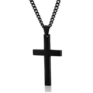 Veile Studios Classic Cross Necklace Men's Pendant Fashion Stainless Steel Jewelry Accessories