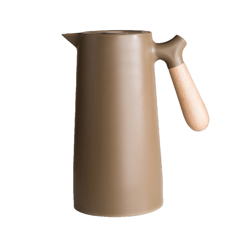 Large Capacity 1L Nordic Wooden Handle Insulated Thermos