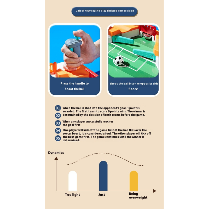 Children's Table Football Double Battle Parent Interaction Puzzle Game