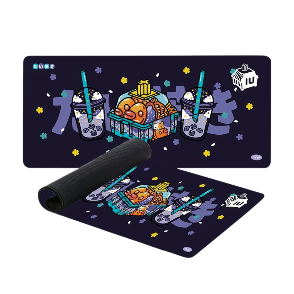 Mouse Pad Black 400X800x3mm Milk Tea Game Rubber Soft Keyboard Desk Mat