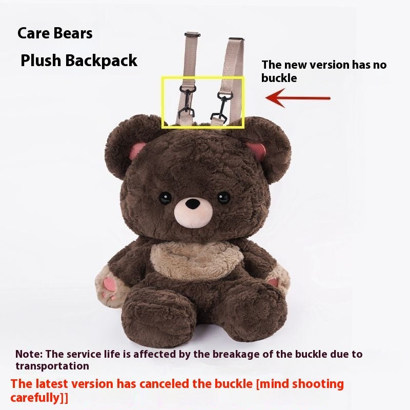 Couples Bag Love Bear Plush Backpack Versatile Schoolbag For Men And Women