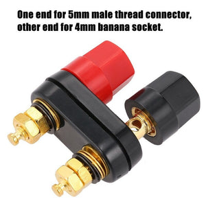 4Mm Banana Socket Dual Female Terminal Binding Post For Speaker Amplifier Power Supply 1