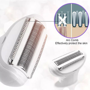 5In1 Electric Lady Shaver Hair Remover Body Nose Trimmer Face Shavers Eyebrow Razor