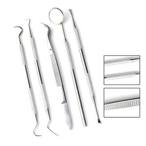 5 In 1 Professional Multifunctional Dental Tools Set Silver