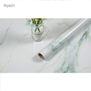 Decorative Stickers 5 Meter Marble Vinyl Film Black Wallpaper Sheet Furniture Wrap