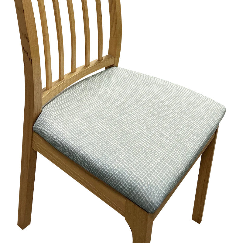 Dark Grey Corn Kennel Pattern Stretch Chair Cover For Dining Kitchen