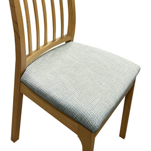 Dark Grey Corn Kennel Pattern Stretch Chair Cover For Dining Kitchen