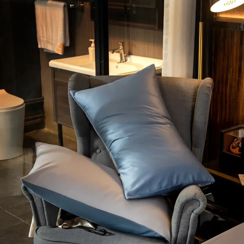 Blue Light Grey Ultra Soft Luxury Egyptian Cotton Cover King Size Set