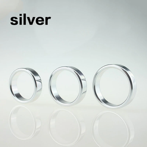 House Of Dasein Stainless Steel Metal Men's Fashion Ring Penis Delayed Ejaculation Silver