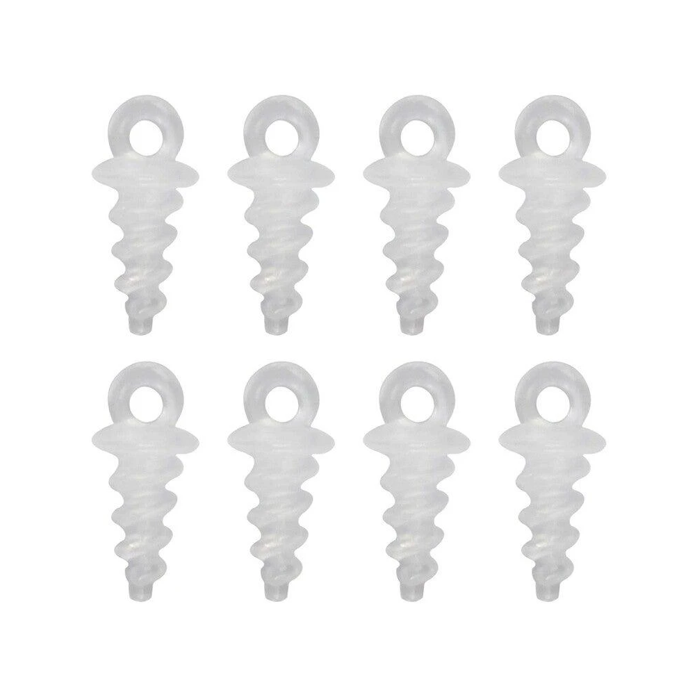 50Pcs 10Mm Boilie Screws Plastic Bait Holder White