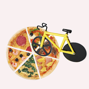 Novelty Cute Stainless Steel Bicycle Pizza Cutter Kitchen Gadget