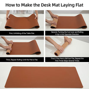 Large Size Desk Protector Mat Pu Leather Waterproof Office Accessories