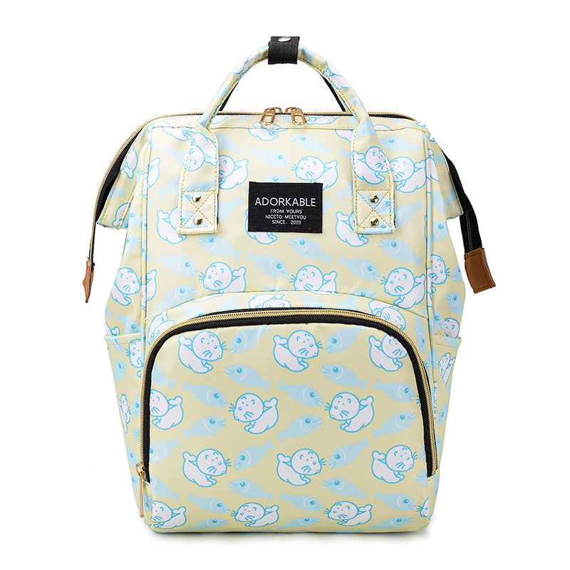 Cute Colourful Multifunctional Backpack Nappy Bag