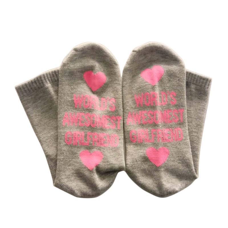 Unisex Cotton Socks Novelty Funny For Boyfriend Or Girlfriend Valentine's Day Gift