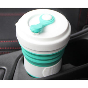 550Ml Silicone Collapsible Coffee Water Telescopic Folding Cup With Carabiner