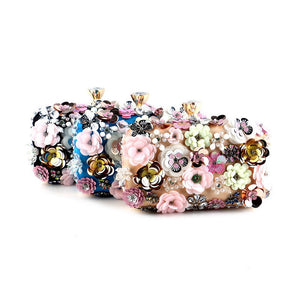 Flower Evening Clutch Bag Handbag Women's Accessories