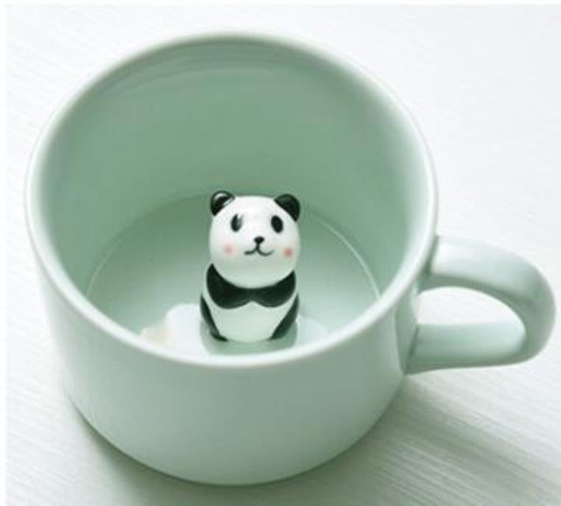 Creative 3D Cartoon Animal Ceramic Novelty Mug