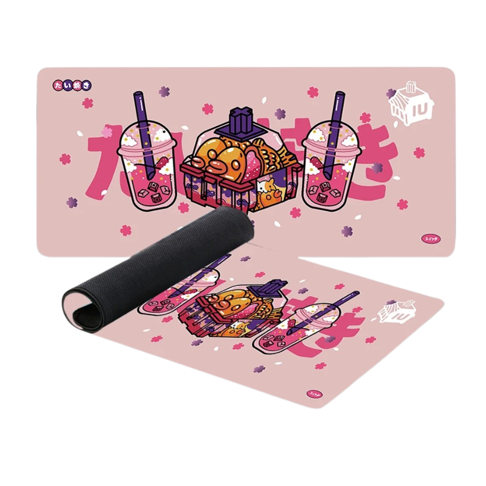 Mouse Pad Pink 400X900x4mm Milk Tea Game Rubber Soft Keyboard Desk Mat