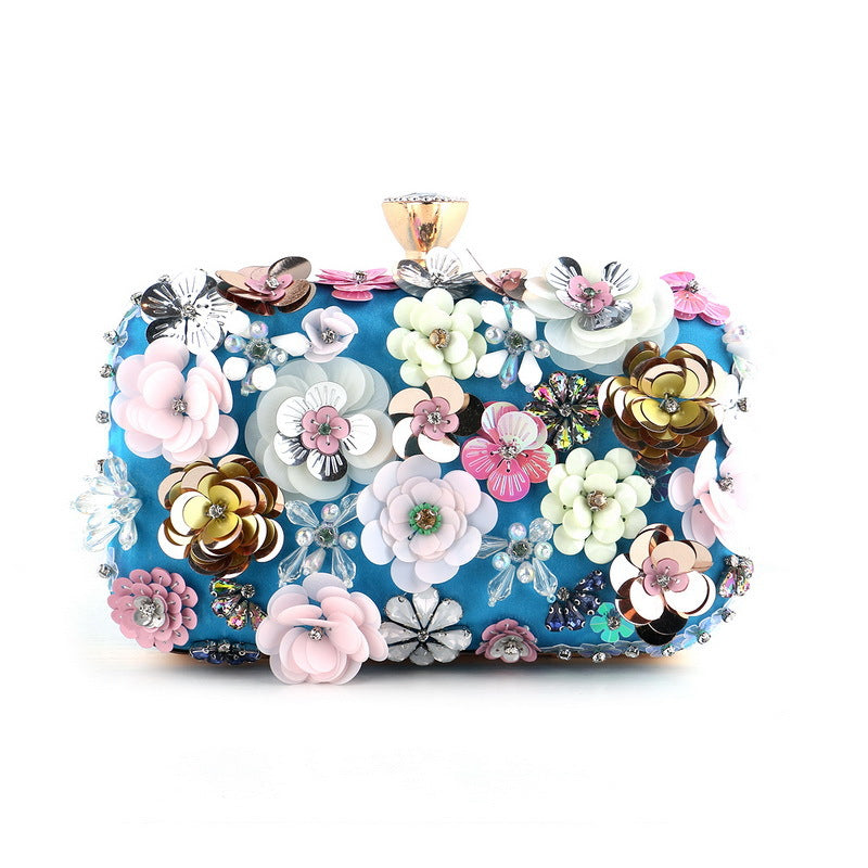 Flower Evening Clutch Bag Handbag Women's Accessories