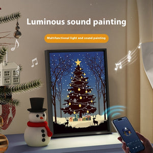 Luminous Speaker Christmas Tree Painting Bluetooth Ornaments Decor