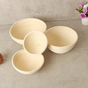 Round Banneton Brotform Rattan Basket Bread Dough Proofing Bowl