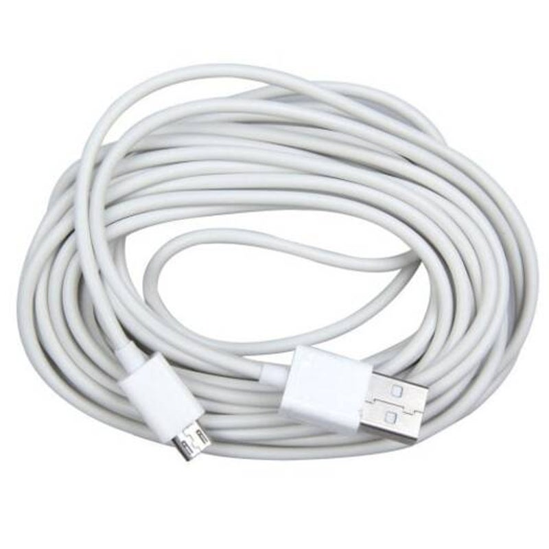 5M Micro Usb Data Sync 3A Fast Charging Charger Cable For Android Smart Phone White