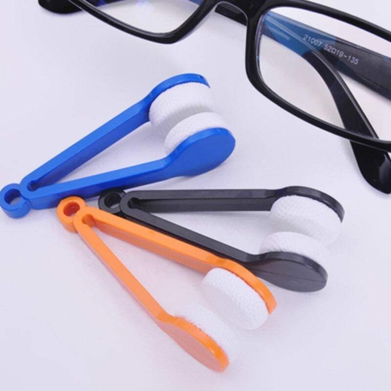 Eyewear 5Pack Multifunctional Portable Glasses Wipe Mini Sun Microfiber Spectacles Cleaner Soft Brush Cleaning Tool