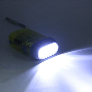 5Pcs 3 Led Hand Pressing Dynamo Crank Flashlight Torch Outdoor Emergency Light Camping Equipment Survival Tools Random C