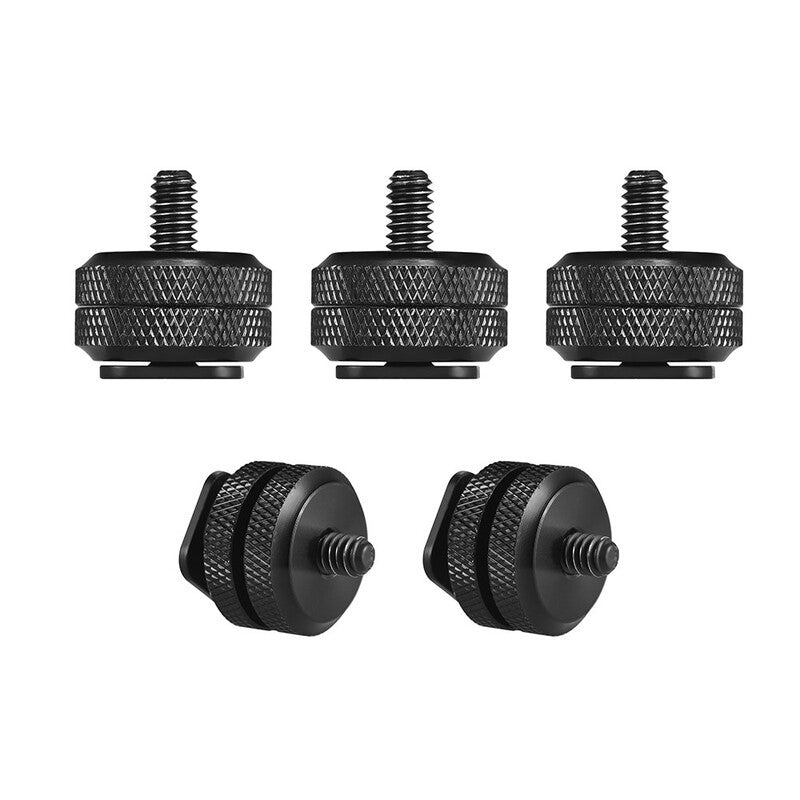 5Pcs Camera Hot Shoe Mount To 1 4 2