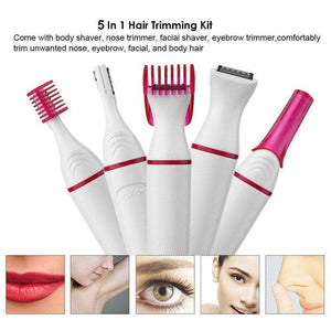 Electric Shavers 5Pcs Multifunctional Hair Removal Eyebrow Shaving Machine Lady Under Armpit Tool Set Trimmer Tools Beau